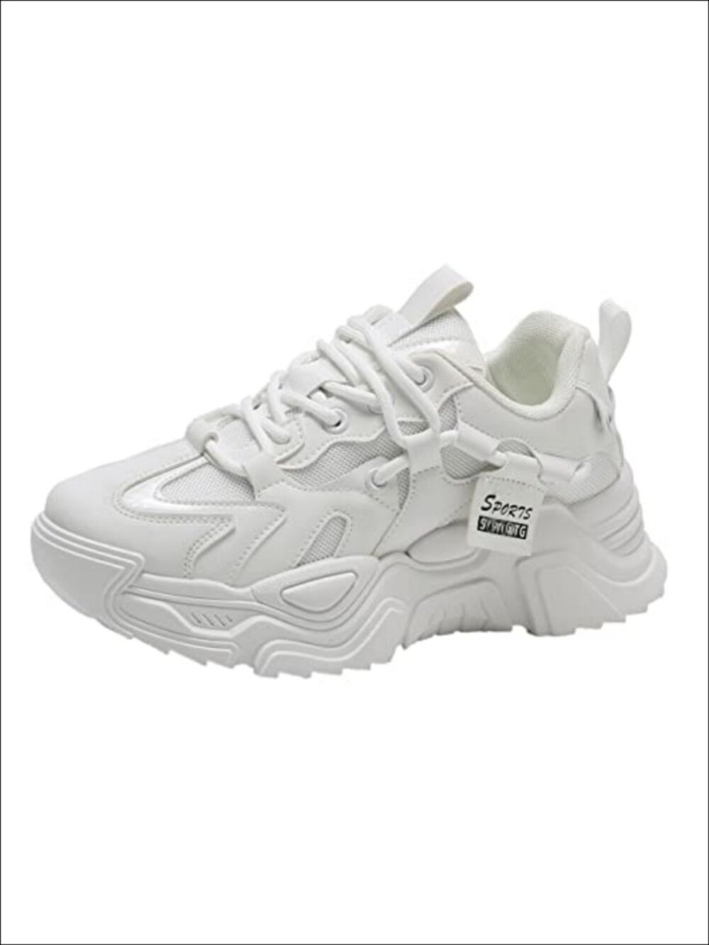 Women's Mesh Platform Sneakers Walking Shoes Breathable Lace-Up